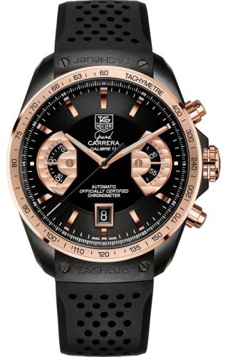 TAG Heuer Grand Carrera Calibre 17 RS2 43 PVD / Red Gold / Black / Rubber